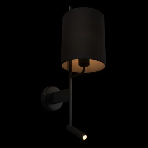Бра с выключателем Ritz 10253W/B Black LOFT IT чёрный на 1 лампа, основание чёрное в стиле современный для чтения фото 4